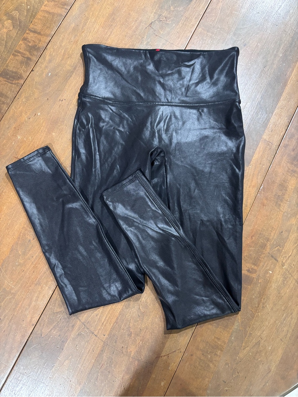 Spanx Faux Leather Leggings Black Size L